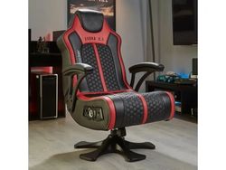 XROCKER gamingstol röd 2 högtalare/vibration/Bluetooth