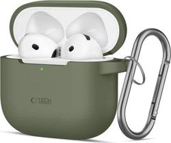 Tech-Protect TECH-PROTECT silikonkrok för Apple AirPods 4 olivgrön
