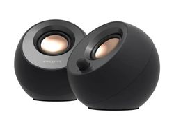 Creative Pebble V3 - Høyttalere - for PC - 2.0-kanal - trådløs - Bluetooth - USB - 8 watt (Total) - svart
