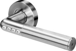 Orno Door handle with IP44 combination lock, PIN code unlocking and Bluetooth - Black color