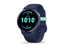 Garmin vívoactive 5 - Marineblå - smartklokke med bånd - silikon - håndleddstørrelse: 125-190 mm - display 1.2" - 4 GB - Bluetooth, ANT+, Wi-Fi - 26 g