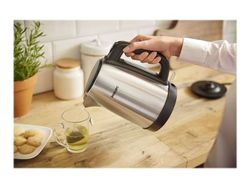 Philips Daily Collection HD9350/90 Metallinen vedenkeitin, jousitettu kansi, merkkivalo, 1,7 L, 2200 W, Metalli, Veden tason ilmaisin, Johdoton, Su...