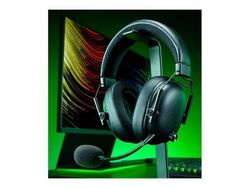 Razer BlackShark V3 - Hodesett - full størrelse - Bluetooth / 2,4 GHz radiofrekvens - kablet, trådløs - USB-A, USB-C - 3,5 mm-jakk - lydisolerende ...