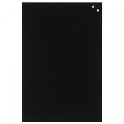 Magnetisk glastavle 40 x 60 cm sort