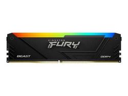 Kingston FURY Beast RGB - DDR4 - sæt - 32 GB: 2 x 16GB - DIMM 288-PIN - 3200 MHz / PC4-25600 - CL16 - 1.35 V - ikke bufferet - ikke-ECC