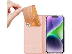 Dux Ducis-deksel til iPhone 15 Plus Dux Ducis Skin Pro Flip-deksel og lommebok - Rosa