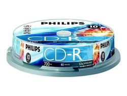Philips CR7D5NB10 - 10 x CD-R - 700 MB (80 min) 52x - spindel
