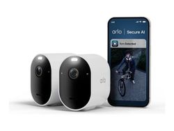 Arlo Pro 6 overvåkingskamera 2K+ 2560x1440 IP65, 2-pk