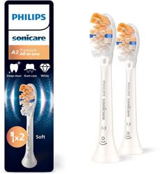 Philips Sonicare A3 Premium All-in-One -hammasharjan päät - valkoinen - 2 kpl