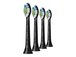 Philips Sonicare W HX6064 Optimal White - Extra tandborsthuvud - till tandborste - svart (paket om 4) - för Sonicare 2 Series; Sonicare DiamondClea...