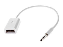 MicroConnect - Audio- / USB-adapter - USB (hunn) til 4-polsminijakk (hann) - 20 cm - hvit