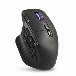 Mars Gaming MMWHEX16, Høyre hendt, Optisk, Bluetooth, 24000 DPI, Svart