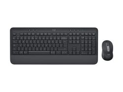 Logitech Signature MK650 Combo for Business - Tastatur- og mussett - trådløs - Bluetooth LE - QWERTY - US International - grafitt