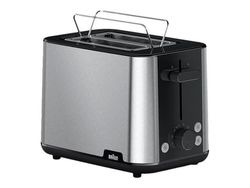 Braun PurShine HT 1510 BK - Brødrister - 2 skive - 2 Spor - rustfritt stål / svart