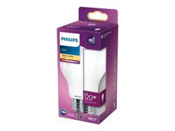 Philips - LED-glödlampa med filament - form: A67 - glaserad finish - E27 - 13 W (motsvarande 120 W) - klass D - varmt vitt ljus - 2700 K