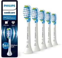 Philips Sonicare C3 Premium Plaque Defense tandborsthuvuden – vita – 5-pack