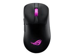 ASUS ROG Keris II Origin - Mus - ergonomisk - optisk - 7 knapper - trådløs, kablet - 2.4 GHz, USB 2.0, Bluetooth 5.1 - USB ROG Omni trådløs mottake...