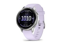 Garmin Venu 4 - 41 mm - sølvfarget - smartklokke med bånd - silikon - periwinkle - håndleddstørrelse: 110-175 mm - display 1.2" - 8 GB - Bluetooth,...