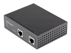 StarTech.com Industriell Gigabit Ethernet PoE-injektor - 30 W 802.3at PoE+ Midspan 48 V-56V DC DIN-skena Power Over Ethernet-injektoradapter -40 ...