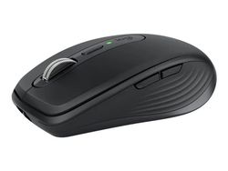 Logitech® | MX Anywhere 3S (för företag) - Mus - laser - 6 knappar - trådlöst - Bluetooth, 2,4 GHz - trådlös mottagare - Grafit