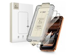 Herdet glass TECH-PROTECT QUICK SET+ 2-pakke til iPhone 17 Pro Max svart