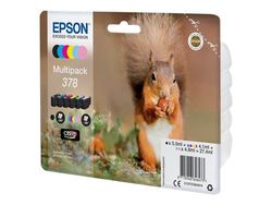 Epson Multipack 378 - 6-pack - svart, gul, cyan, magenta, lys magenta, lys cyan - original - blister - blekkpatron - for Expression Home XP-8605, X...