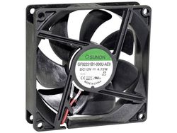 Sunon GF92251B1-000U-AE9 Axialfläkt 12 V/DC 127,3 m³/h (L x B x H) 92 x 92 x 25 mm