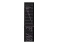 Apple Nike - Sløyfe for smart armbåndsur - Normal størrelse - svart - for Watch Hermès Series 9, SE 3, Series 10, Series 11, Series 8, Series 9, Ul...
