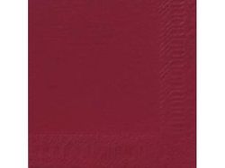 Serviet Duni 40x40 cm 3-lag Bordeaux 125 stk,125 stk/pk