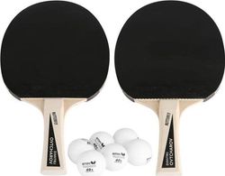 Butterfly sett bordtennispadler Ovtcharov 2, 2 racketer + 6 baller