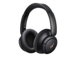 Soundcore Life Q30 - Hörlurar med mikrofon - fullstorlek - Bluetooth - trådlös, kabelansluten - NFC - aktiv brusradering - 3,5 mm kontakt - svart