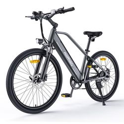 HillMiles MileTrail 1 Elcykel för vuxna, 250 W, 120 km räckvidd, 36 V 13 Ah batteri, 26" däck, 7 växlar
