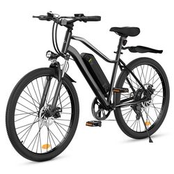 iScooter EB3S 26" terrängcykel, 350W toppmotor, 36V15Ah batteri, 70-90 km räckvidd, Voltix app-kontroll