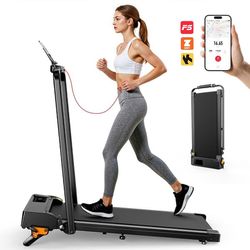 Formill FT52 2-i-1-löpband | Svart och orange, 0,75-2,5 hk maxeffekt, 1-12 km/h hastighetsområde