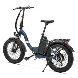 Touroll S2 Pro sammenklappelig elcykel med brede dæk: 750 W, 150 km, 720 Wh batteri, 20»x4« dæk, Shimano 7-trins