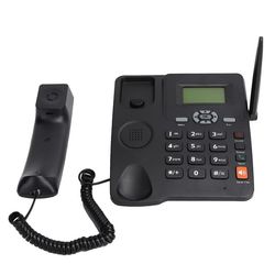 EU 6588 GSM bordtelefon med udendørs antenne, højttalertelefon, genopkald, 100-240V