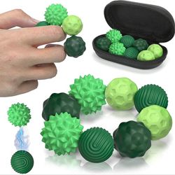 8 stk. sensoriske fidget-bolde i silikone til voksne og teenagere, stresslindrende skrivebordslegetøj mod angst, ADHD, autisme, stille magnetiske klemmebolde