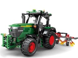 Byggeklodser - Fjernstyret TRAKTOR med harver 1664 dele ZA5798