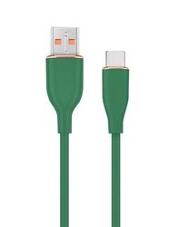 GEMBIRD USB Type-C lade- og datakabel, silikoneflettet, 1,5m, grøn