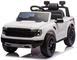 SUN BABY FORD elbil för barn med fjärrkontroll MP3 12V 2x30W fjädring lampor - Vit