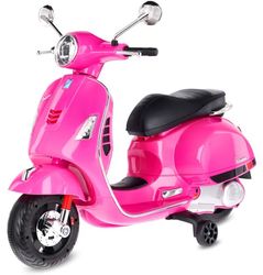 SUN BABY VESPA el-scooter til børn 3-6 år MP3 USB AUX batteridrevet køretøj 12V 30W - Fuchsia