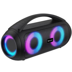 Denver Högtalare Bluetooth 2x20W RMS Ljuseffekter Laddbart batteri BTG-618 Svart