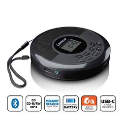 Lenco Discman med Bluetooth® og innebygde høyttalere