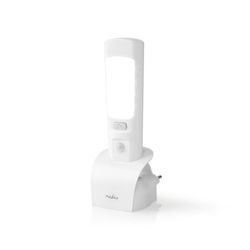Nedis Orientering LED-ljus och ficklampa | Batteridriven / Strömadapter | 220 - 240 V AC 50 Hz | 1.30 W | Angivet ljusflöde: 37 lm | Belysningsräckvid