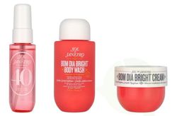 Sol De Janeiro Bom Dia Jet Set 170 ml Cheirosa 40 Perfume Mist 30ml/Clarifying Body Wash 90ml/Bright Cream 50ml