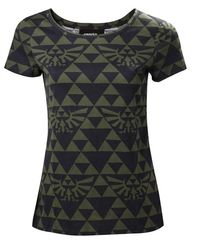 Zelda - Grønn Svart Hyrule T-skjorte dame, S