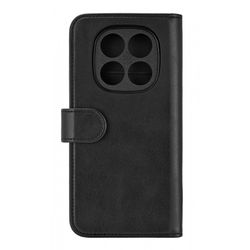Essentials Xiaomi Redmi Note 14 Pro PU-plånbok, avtagbar, 3 kort, svart