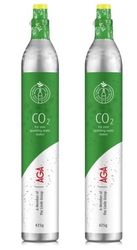 2-pak AGA Biogon C kulsyrepatron 425 g, grøn