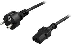 QNECT Apparatkabel Schuko, 2 m