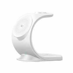 Trådlös laddare för 3st Apple-enheter, 15W, Vit